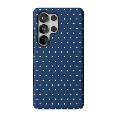 On the Dot | Navy Polka Dot Case