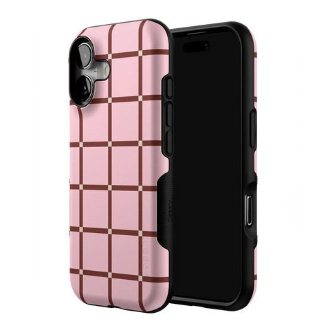 Uptown Gridlock | Pink Checkerboard Case