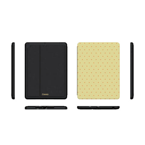On the Dot | Yellow Polka Dot iPad Case