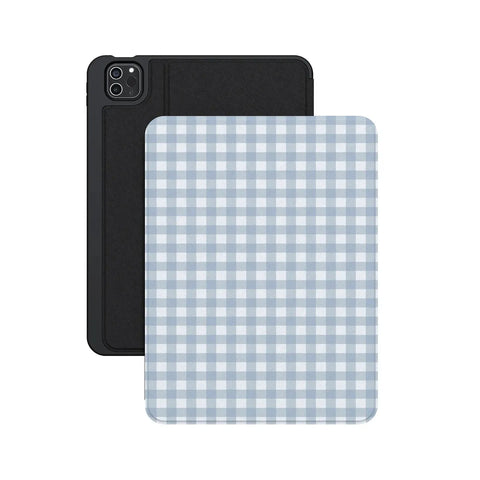 Pastel Picnic | Blue Gingham iPad Case