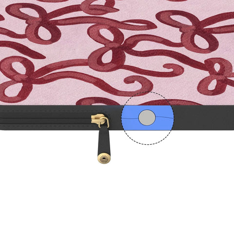 Love Me Knot | Mauve Bow Laptop Case