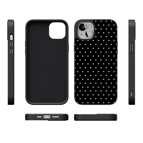 On the Dot | White Polka Dot Case
