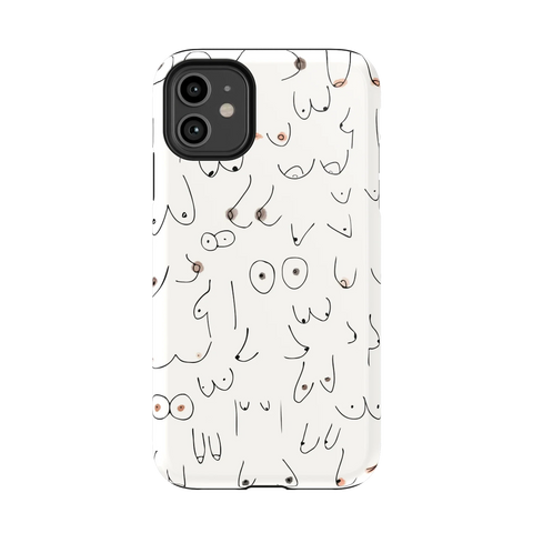 I'm With Her | Black & White Boobs Case