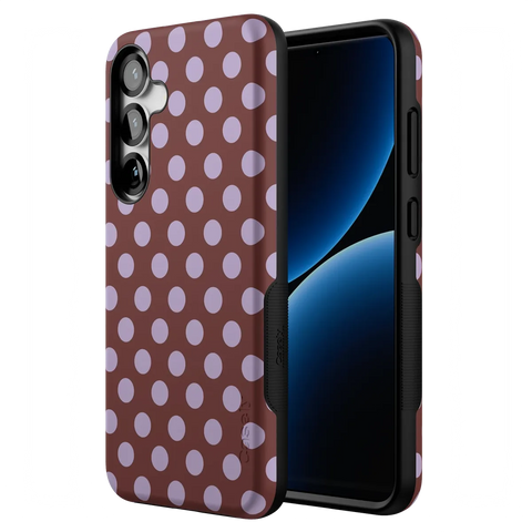 Spotted in SoHo | Burgundy Polka Dot Case