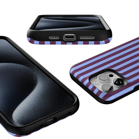 Perfect Stripes | Purple & Blue Stripes Case