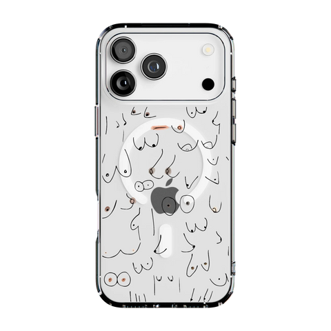 I'm With Her | Black & White Boobs Case