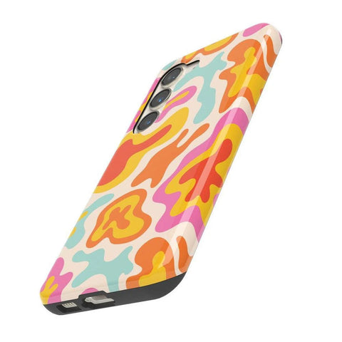 Tropical Color Splash | Abstract Retro Samsung Case