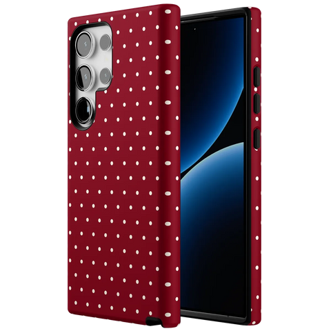 On the Dot | Maroon Polka Dot Case