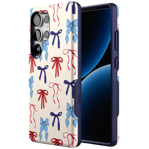 American Girlie | Red White & Blue Bows Case
