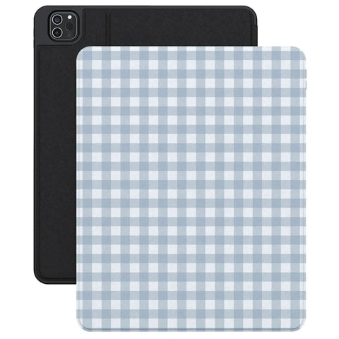 Pastel Picnic | Blue Gingham iPad Case