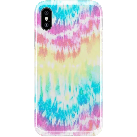Wild & Free | Classic Rainbow Tie Dye iPhone Case
