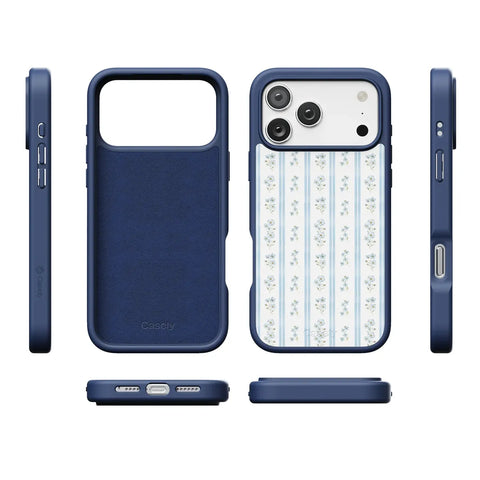 Cottage Stripe | Blue Floral Case