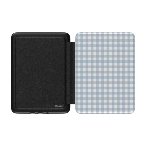 Pastel Picnic | Blue Gingham Kindle Case