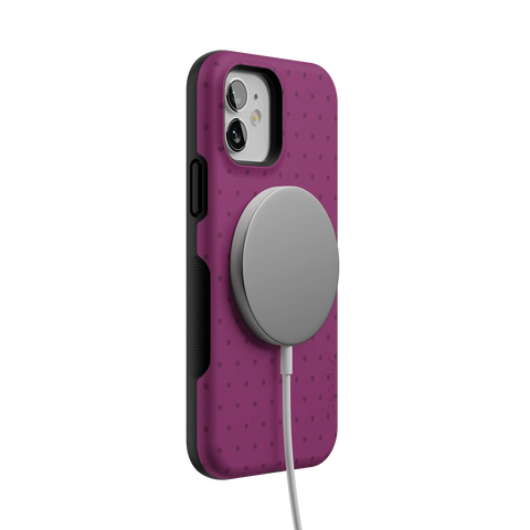 On the Dot | Plum Polka Dot Case