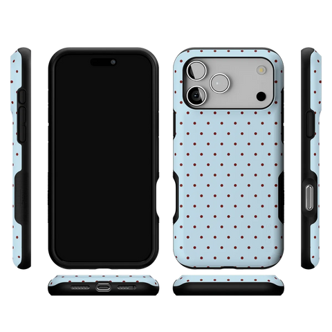 On the Dot | Blue Polka Dot Case