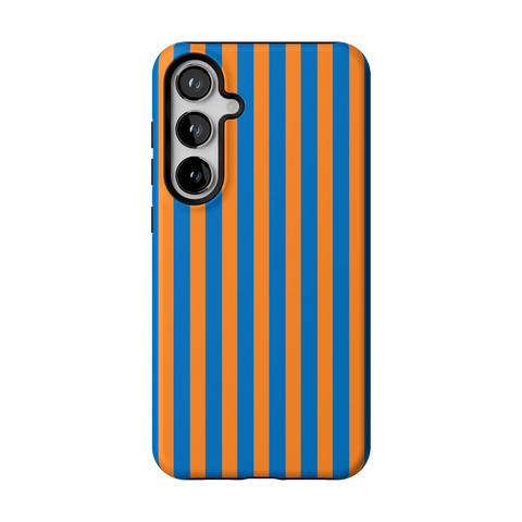 Go New York | Blue & Orange Stripes Case