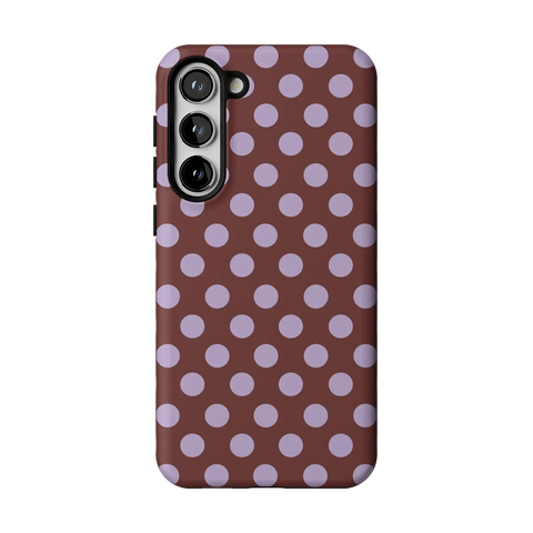 Spotted in SoHo | Burgundy Polka Dot Case
