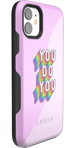 YOU DO YOU | Purple Print iPhone Case
