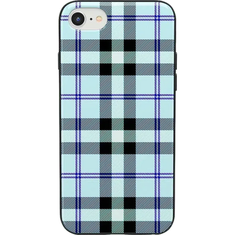 As if! | Light Blue Plaid Case