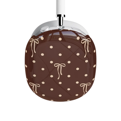Teddy Bows | Brown Polka Dot AirPods Max Case