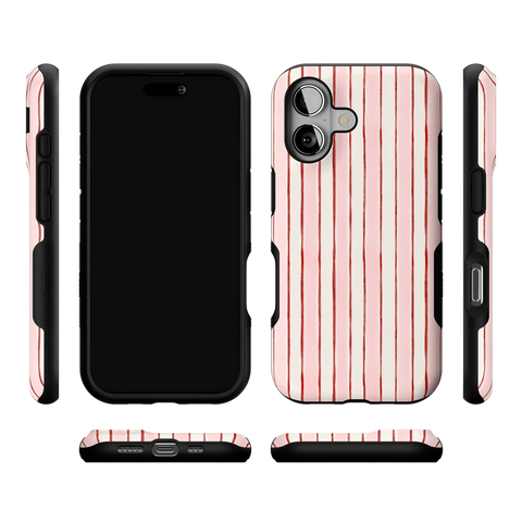 Pretty in Pastel | Blush Stripes Case