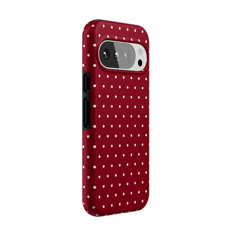 On the Dot | Maroon Polka Dot Case