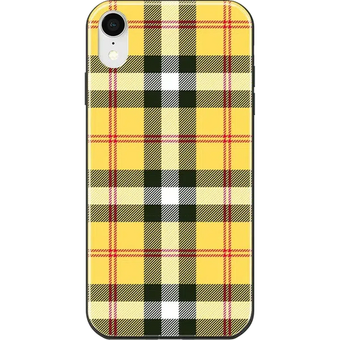 As if! | Yellow Plaid iPhone Case