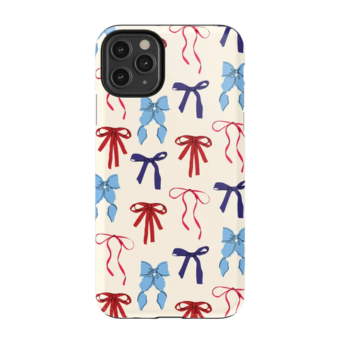 American Girlie | Red White & Blue Bows Case