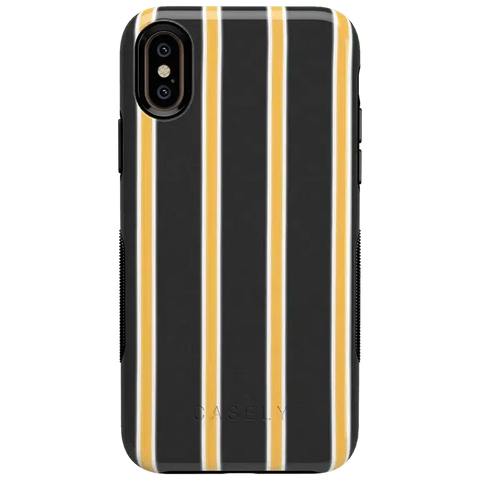 Fine Lines | Mustard Yellow Pinstripe iPhone Case