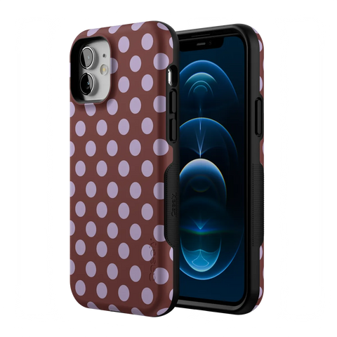 Spotted in SoHo | Burgundy Polka Dot Case