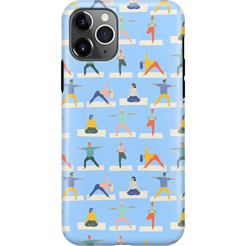 Go with the Flow | Light Blue Yoga Case