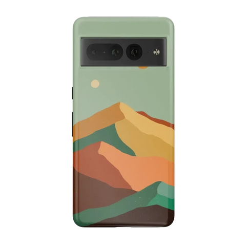 Endless Peaks | Colorblock Mountain Google Pixel Case