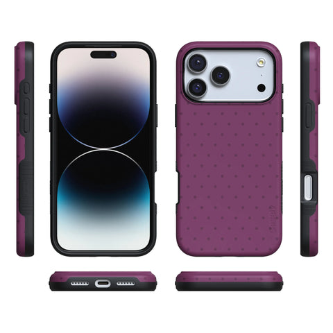 On the Dot | Plum Polka Dot Case
