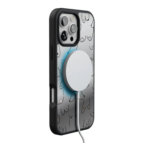 I'm With Her | Black & White Boobs Case