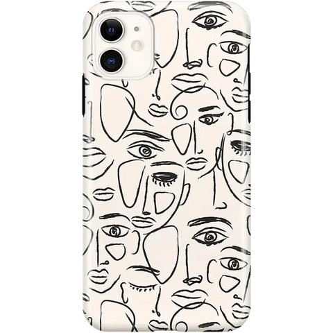 We're All Human | Minimal Face Art Case