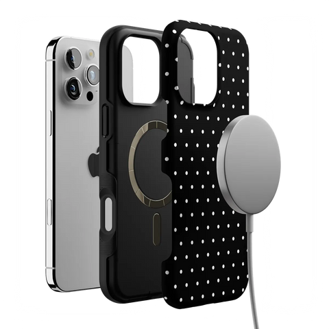 On the Dot | White Polka Dot Case