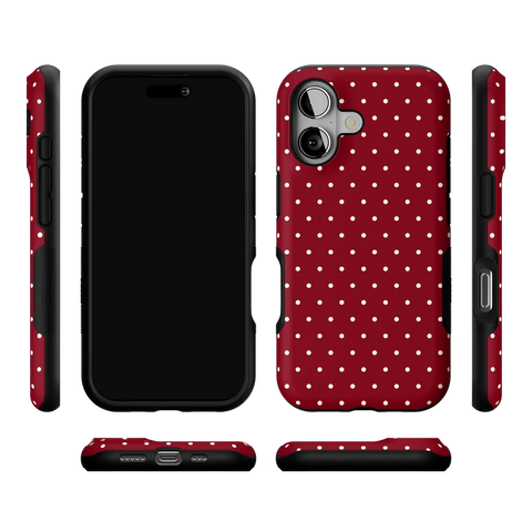 On the Dot | Maroon Polka Dot Case