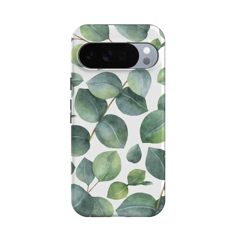 Leaf Me Alone | Green Floral Print Google Pixel Case