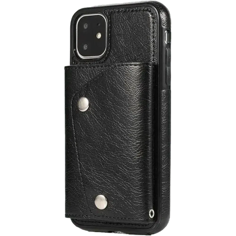 Black Vegan Leather | Wallet Case