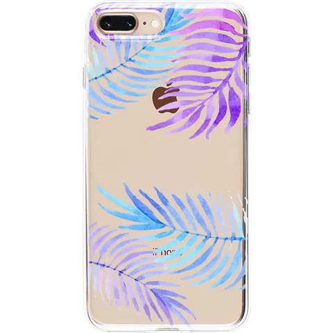 Tropical Blues | Palm Leaves Floral case