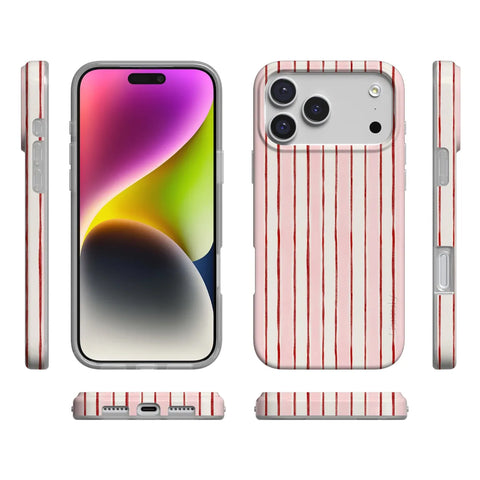 Pretty in Pastel | Blush Stripes Case