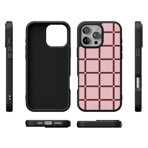 Uptown Gridlock | Pink Checkerboard Case