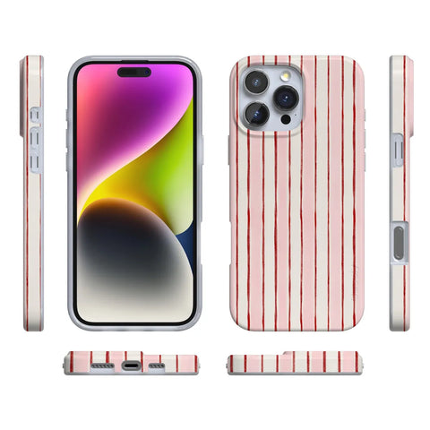 Pretty in Pastel | Blush Stripes Case