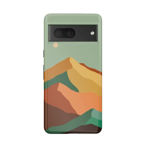 Endless Peaks | Colorblock Mountain Google Pixel Case