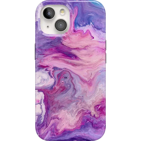 Tie Dying Over You | Purple Marble iPhone Case