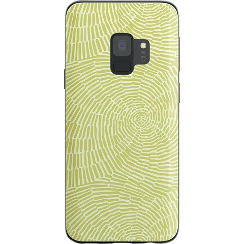 Swirl Away | Tea Green Geometric Samsung Case