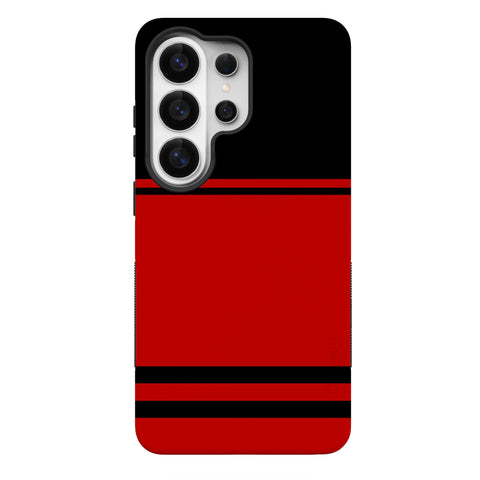 Storm Warning | Black & Red Stripes Case