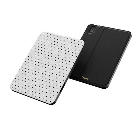 On the Dot | Black Polka Dot iPad Case