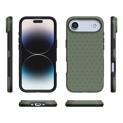 On the Dot | Olive Green Polka Dot Case
