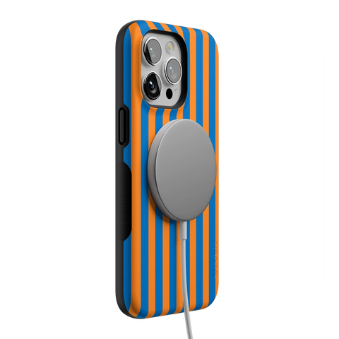 Go New York | Blue & Orange Stripes Case